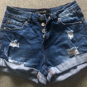 Denim shorts